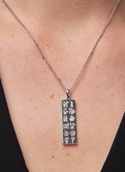Sterling Silver History Of Ireland Ingot Pendant 